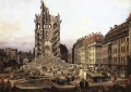 Las ruinas de la antigua Kreuzkirche en Dresde Bernardo Bellotto urbano